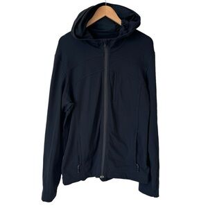 Lululemon Men's Full Zip Long Sleeve Black Hoodie Size Large